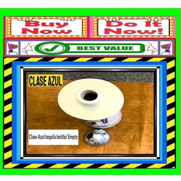 🛑 CLASE AZUL Tequila ➕🆒 EMPTY BOTTLE Painted Reuseable DISPLAY 💸BUY NOW‼️🟢 - Picture 6 of 16